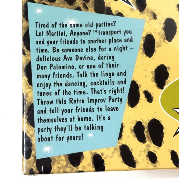 " Martini Anyone " Adult Retro Improv Party Game " Vintage 2000 NWT - Picture 5 of 12